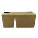 Lunchbox 2 scomparti in cartone kraft con chiusura a incastro 168x135mm H65mm 1 040ml