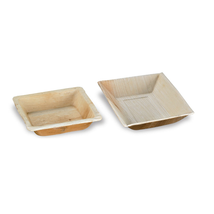 Piatto in palma - 17,7 cm x 12,7 cm x 3 cm - 25 pezzi