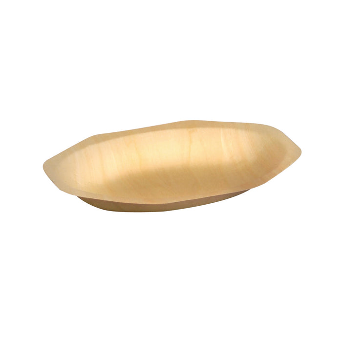 Piatto ovale "Scandinavia" in legno - 19,5 cm x 12,5 cm x 2,5 cm - 25 pezzi