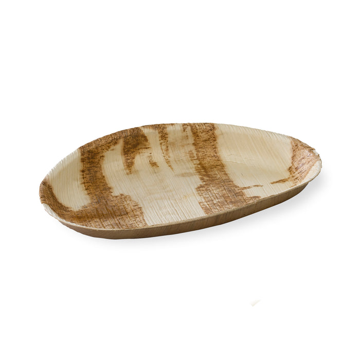 Piatto in palma - 400 ml - 27 cm x 17 cm x 2,5 cm - 10 pezzi
