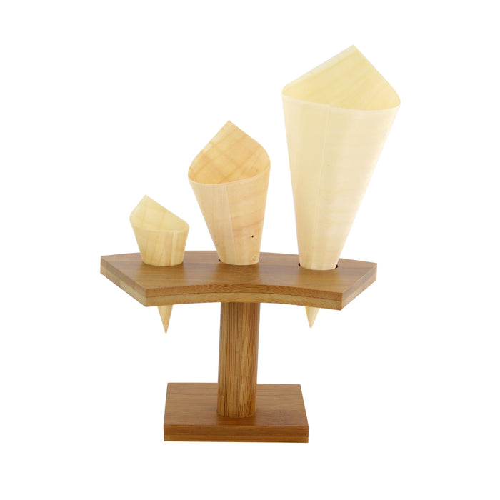 Cono in legno - Ø 5 cm - H 12 cm - 100 pezzi