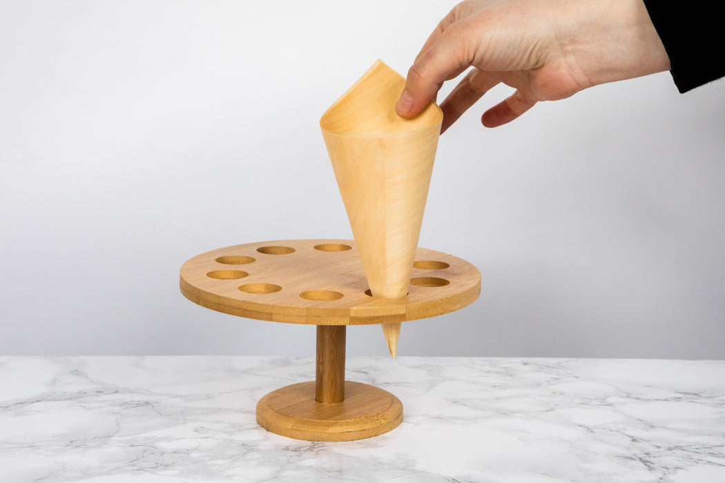 Cono in legno - Ø 5 cm - H 12 cm - 100 pezzi