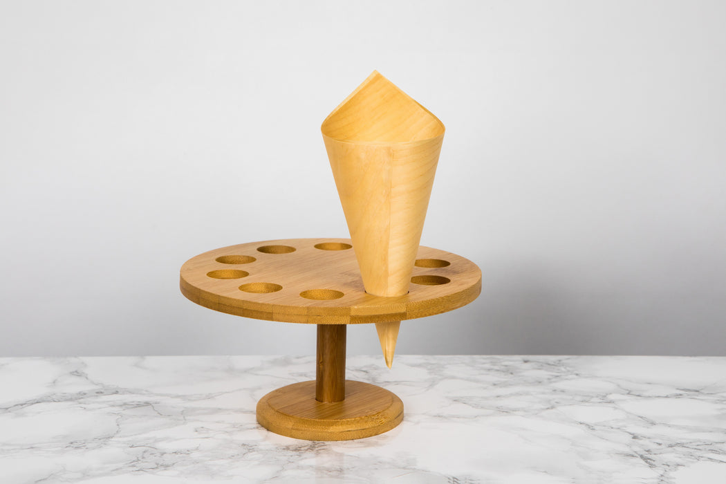Cono in legno - Ø 5 cm - H 12 cm - 100 pezzi