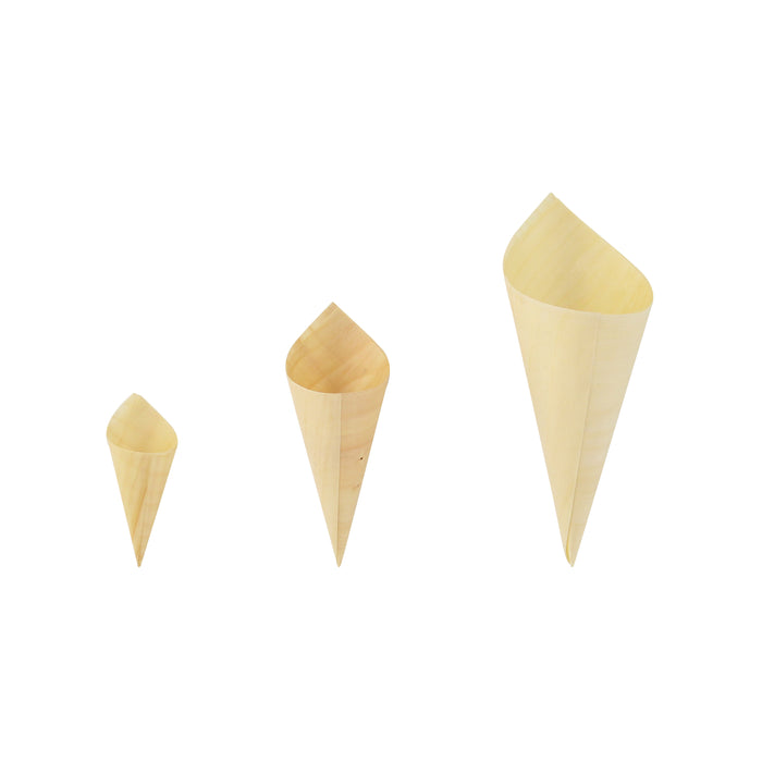 Cono in legno - Ø 7 cm - H 18 cm - 50 pezzi