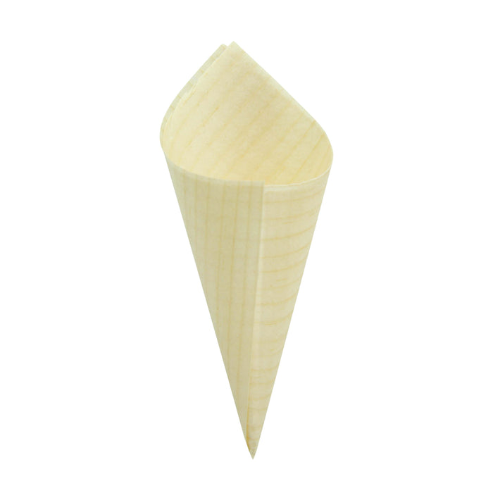Cono in legno - Ø 3,3 cm - H 8,5 cm - 100 pezzi