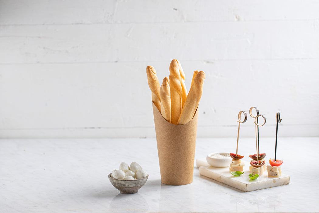 Stecchino in bambù con ricciolo (FOR50) - H 11 cm - 100 pezzi