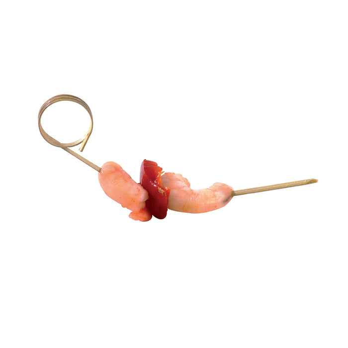 Stecchino in bambù con ricciolo (FOR50) - H 11 cm - 100 pezzi