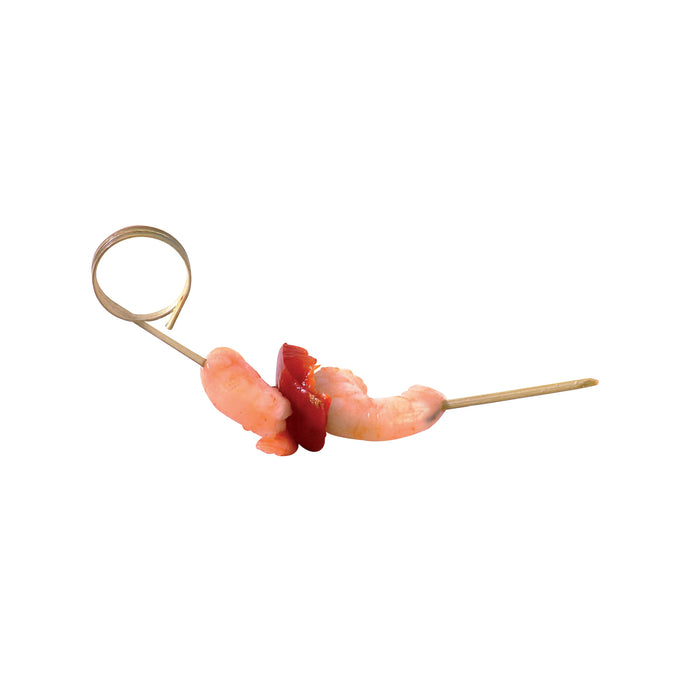 Stecchino in bambù con ricciolo (FOR50) - H 11 cm - 100 pezzi