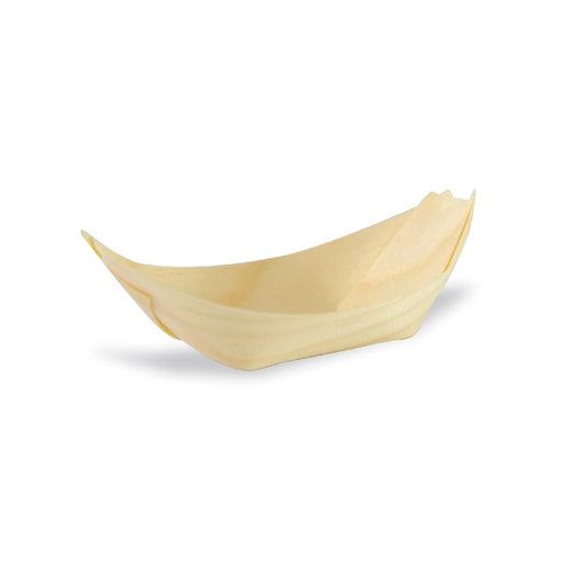 Vaschetta in legno a forma di barca 65x40mm H20mm