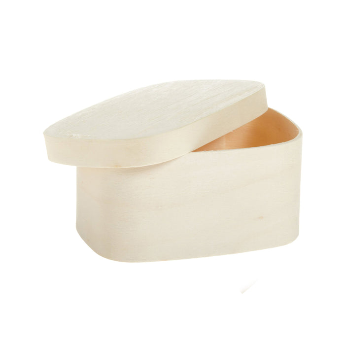 Scatola in legno con coperchio - 240 ml - 11 cm x 8 cm x 5,5 cm - 10 pezzi
