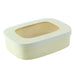 Scatola in legno con coperchio e finestra 188x130mm H50mm 800ml