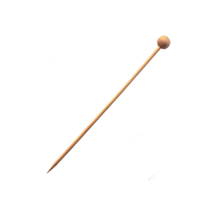 Stecchino in bamboo pallina naturale (FOR50) 140