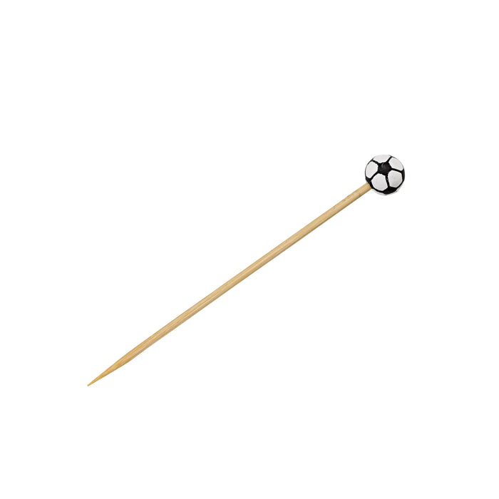 Stecchino in bambù con decorazione football americano (FOR50) - H 12 cm - 100 pezzi