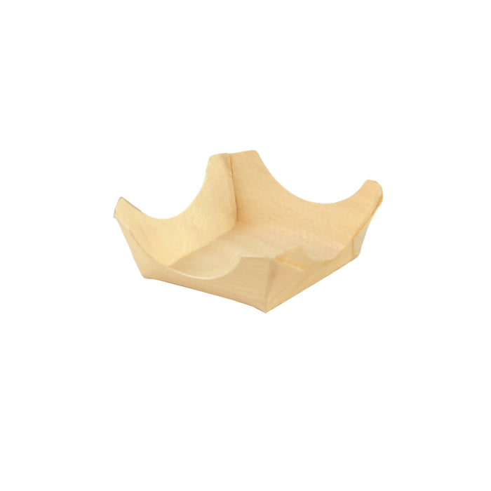 Piattino "Pin Up" in legno - 6 cm x 6 cm x 2,5 cm - 100 pezzi