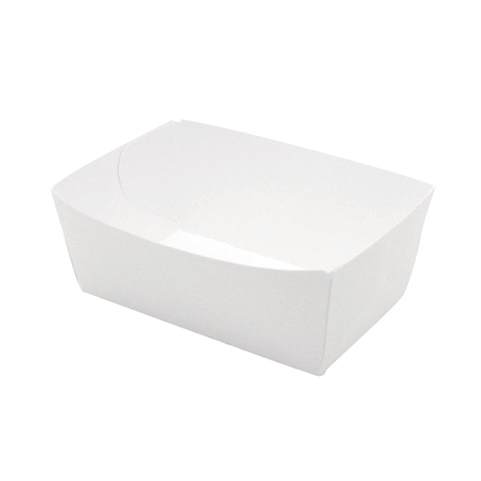 Vaschetta in cartone bianco - 510 ml - 12 cm x 7 cm x 4,3 cm - 250 pezzi