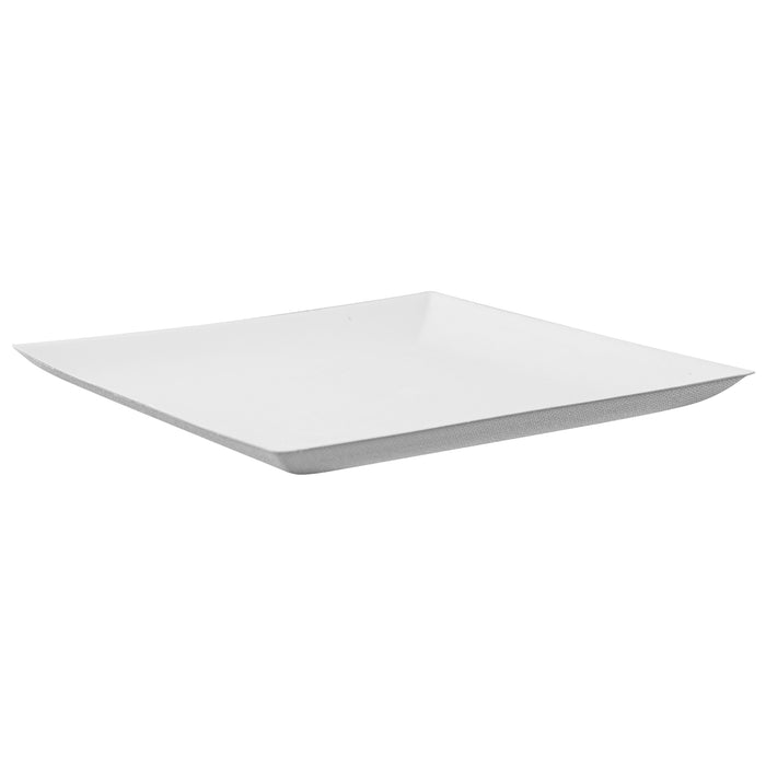 Piatto "BioNChic" in polpa di canna da zucchero - 18 cm x 18 cm x 1,5 cm - 100 pezzi