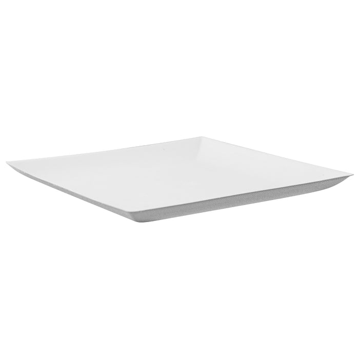 Piatto "BioNChic" in polpa di canna da zucchero - 18 cm x 18 cm x 1,5 cm - 100 pezzi
