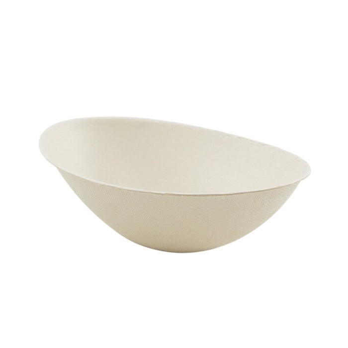 Ciotola "BioNchic" ovale in polpa di canna da zucchero scura 225x135mm H55mm 750ml