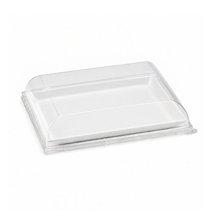 Coperchio BioNchic in PET trasparente (PET1) - 16,4 cm x 16,4 cm x 3,2 cm - 100 pezzi