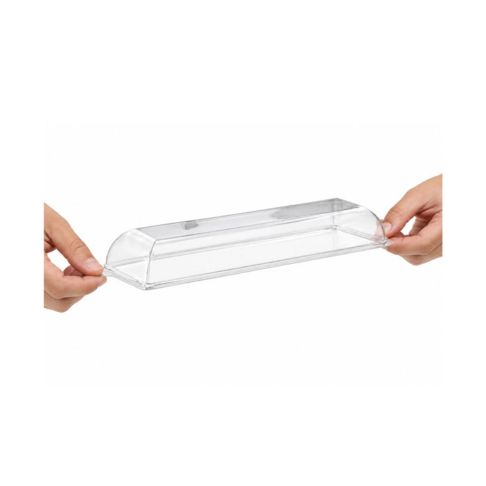 Coperchio BioNchic in PET trasparente (PET1) - 27,5 cm x 9 cm x 3 cm - 100 pezzi