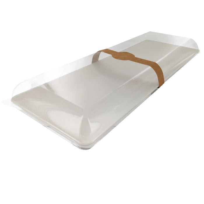 Coperchio BioNchic in PET trasparente (PET1) - 40,4 cm x 15,7 cm x 3,3 cm - 100 pezzi