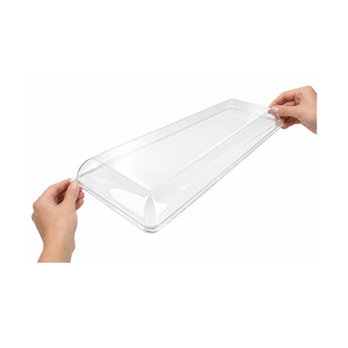 Coperchio BioNchic in PET trasparente (PET1) - 40,4 cm x 15,7 cm x 3,3 cm - 100 pezzi