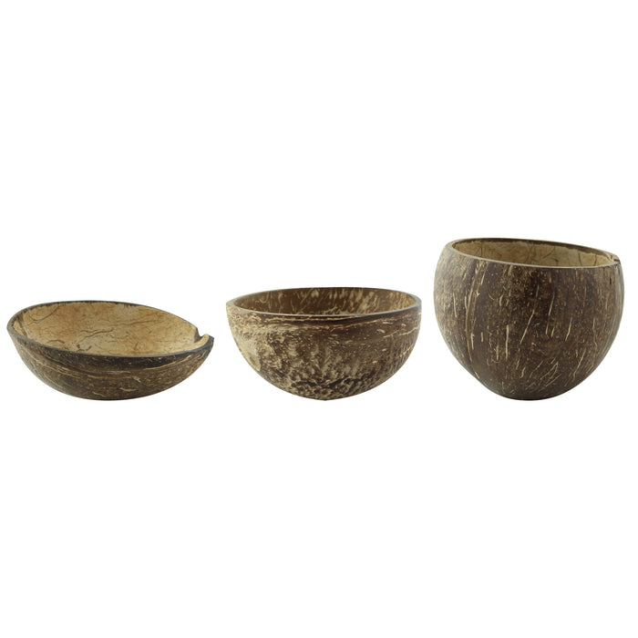 Ciotola di noce di cocco - 140 ml - Ø 7,5 cm - H 5 cm - 10 pezzi