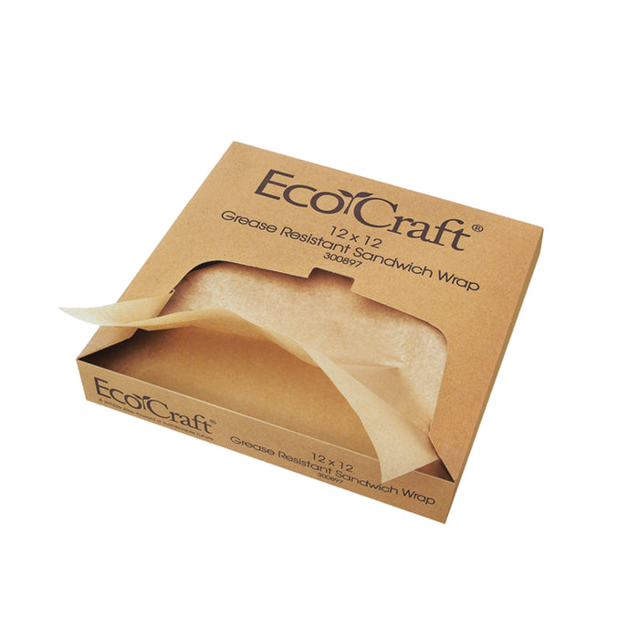 Carta antiunto scura in scatola dispenser - 30 cm x 30 cm - 1000 pezzi