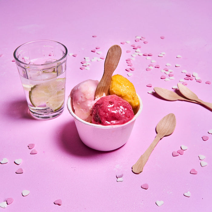 Cucchiaio da gelato in legno - H 7,7 cm - 50 pezzi
