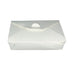 Lunchbox in cartone bianco con chiusura a incastro 217x160mm H50mm 1450ml