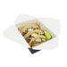 Lunchbox in cartone nero con chiusura a incastro 216x160mm H65mm 2000ml