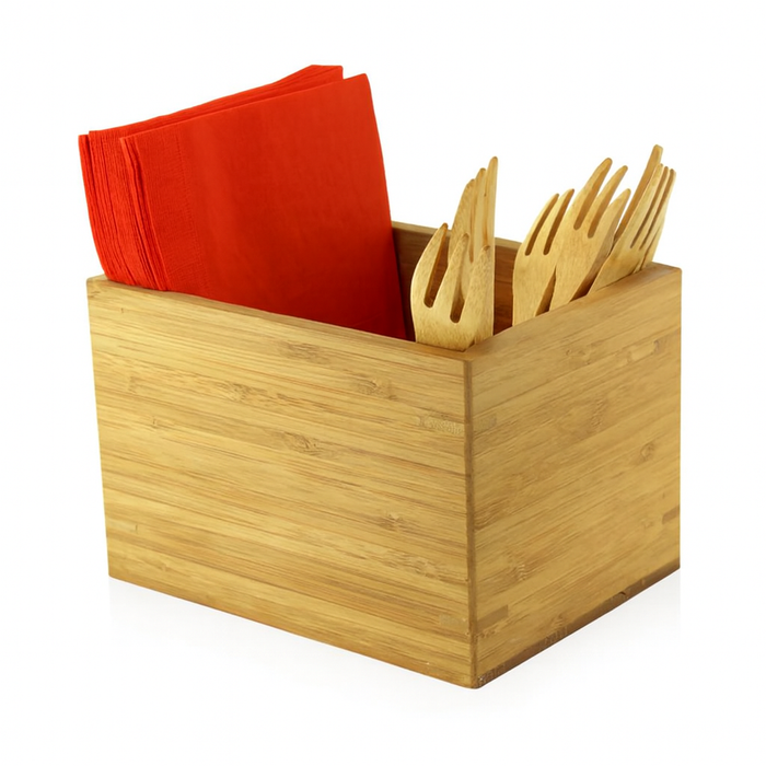 Porta utensili in bamboo - 16 cm x 12 cm x 10,5 cm - 1 pezzo