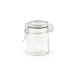 Mini barattolo in vetro con guarnizione nera  H92mm 150ml