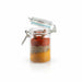 Mini barattolo in vetro con guarnizione celeste  H85mm 65ml