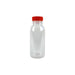 Botella RPET transparente con tapón unido naranja 56 250ml A150mm - 270Uds
