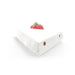Scatola triangolare per trancio di pizza in cartone bianco 235x229mm H45mm