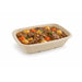 Vaschetta in polpa di canna da zucchero scura 215x158mm H50mm 1000ml