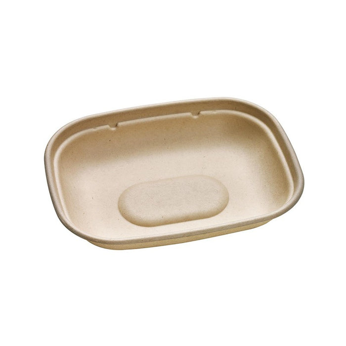 Vaschetta in polpa di canna da zucchero scura 220x170mm H27mm 850ml