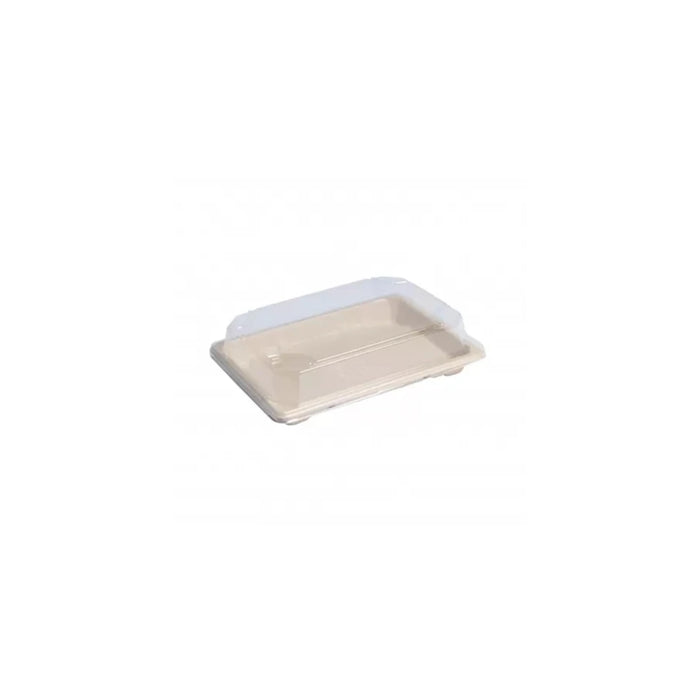 Coperchio in PET trasparente per vassoio in polpa (PET1) - 16,5 cm x 23 cm x 4,6 cm - 50 pezzi