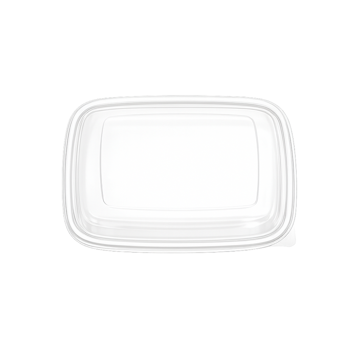 Coperchio in PET trasparente per vassoio in polpa (PET1) - 18,9 cm x 18,9 cm x 5 cm - 50 pezzi