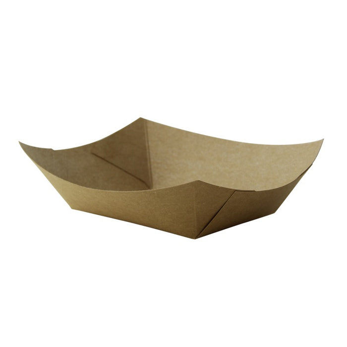 Barchetta in cartone kraft laminato in PE antiunto 160x120mm H32mm 300ml
