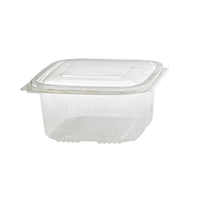 Barchetta in PP con coperchio a cerniera - 375 ml - 12,1 cm x 10 cm x 3,4 cm - 50 pezzi