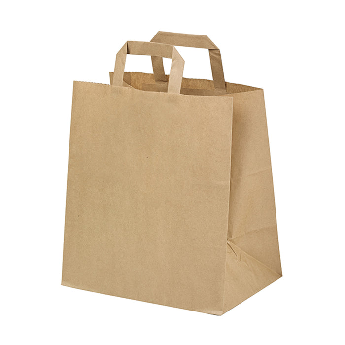 Shopper in carta kraft riciclato - 26 cm x 14 cm x 32 cm - 250 pezzi