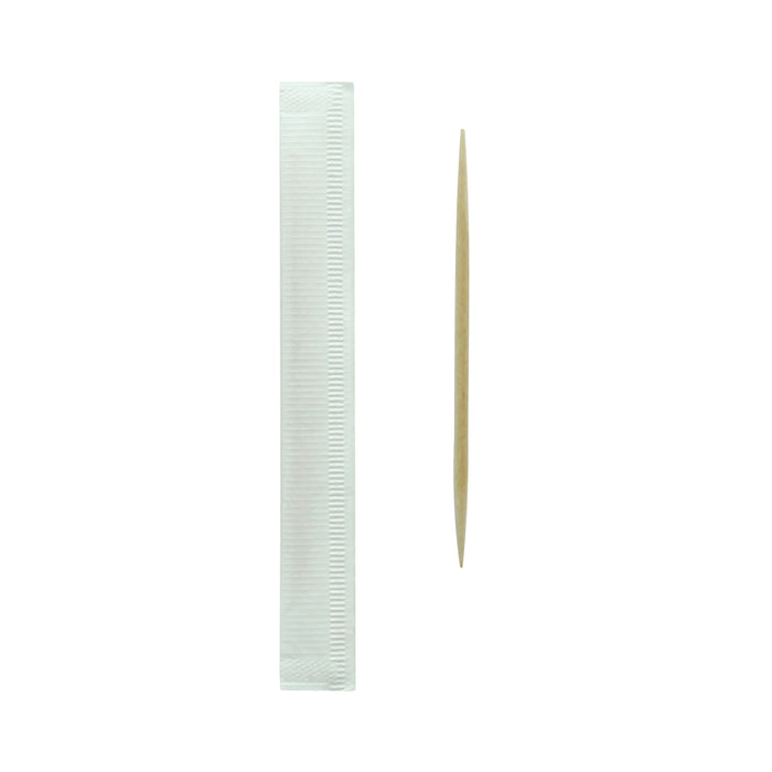 Stuzzicadenti in legno, imballaggio singolo - H 6,5 cm - 1000 pezzi