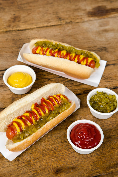 Supporto per hot dog in cartone, decorazione stampa di giornale - 18 cm x 4 cm x 1,9 cm - 50 pezzi