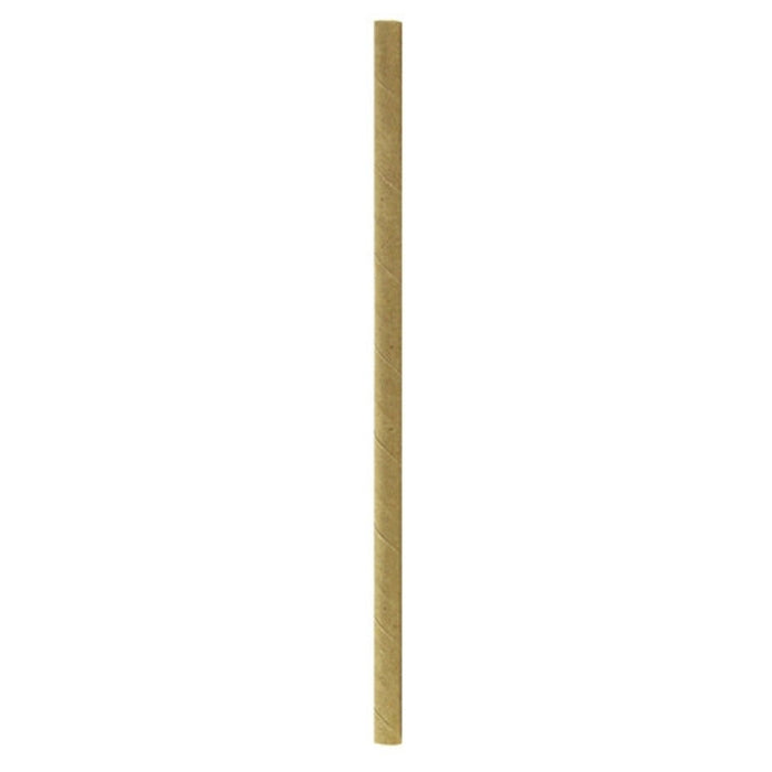 Pajita de papel kraft A197mm - 500Uds