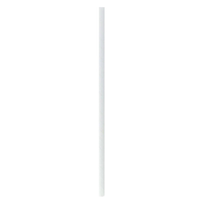 Pajita de papel blanca envuelta individuamente A197mm - 500Uds