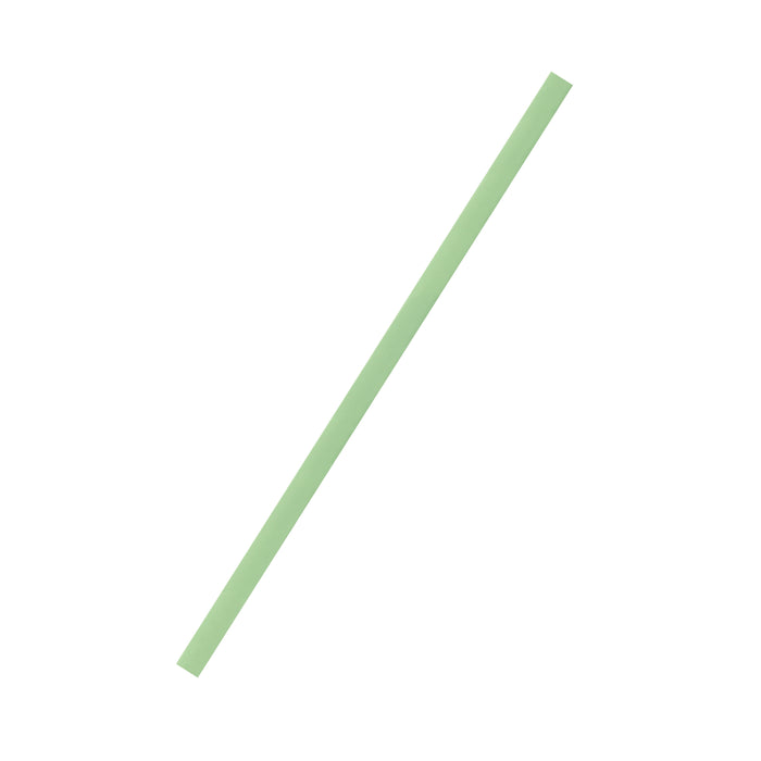 Cannuccia verde in PLA imbustata singolarmente - Ø 0,5 cm - H 20 cm - 250 pezzi