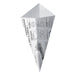 Cono in cartone laminato in PE antiunto, decorazione stampa di giornale 195x160mm  430ml