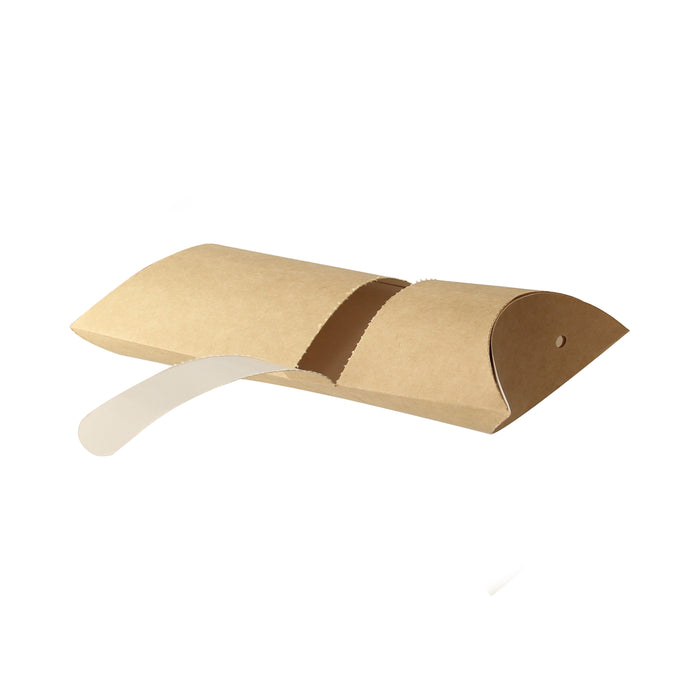 Scatola da crepes rettangolare in cartone kraft - 10 cm x 4,5 cm x 16 cm - 100 pezzi